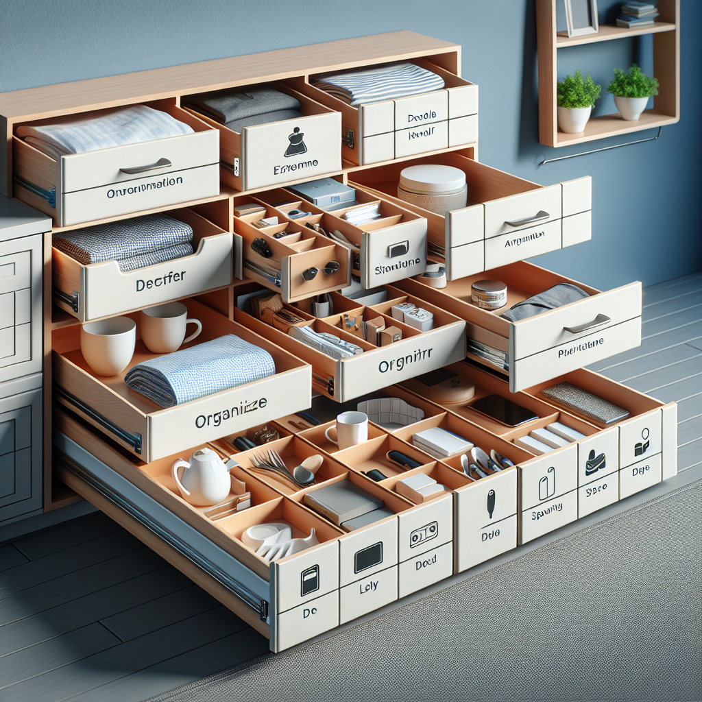 셀프 수납 정리, 서랍 하나로 수납공간 2배 만들기