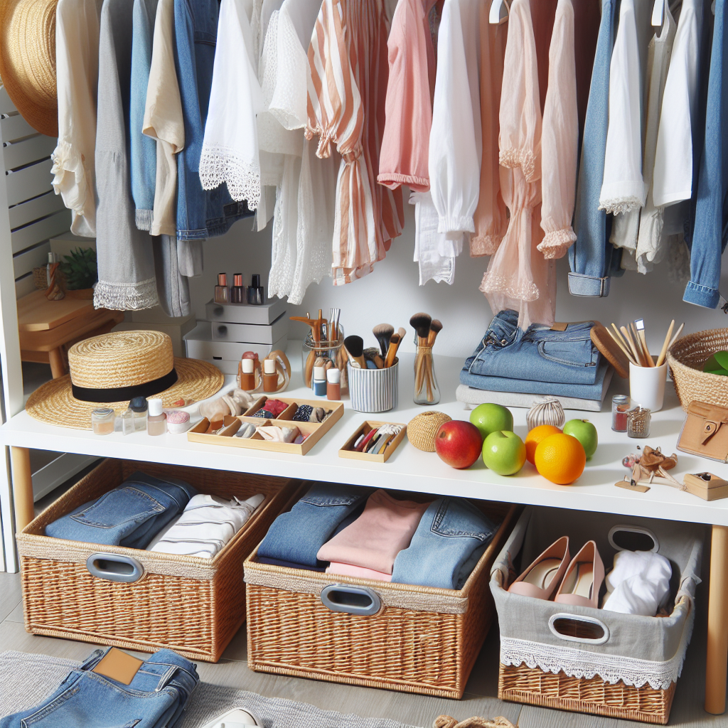 여름 옷장 정리 노하우, 얇은 옷도 한눈에 꺼내기 쉽게