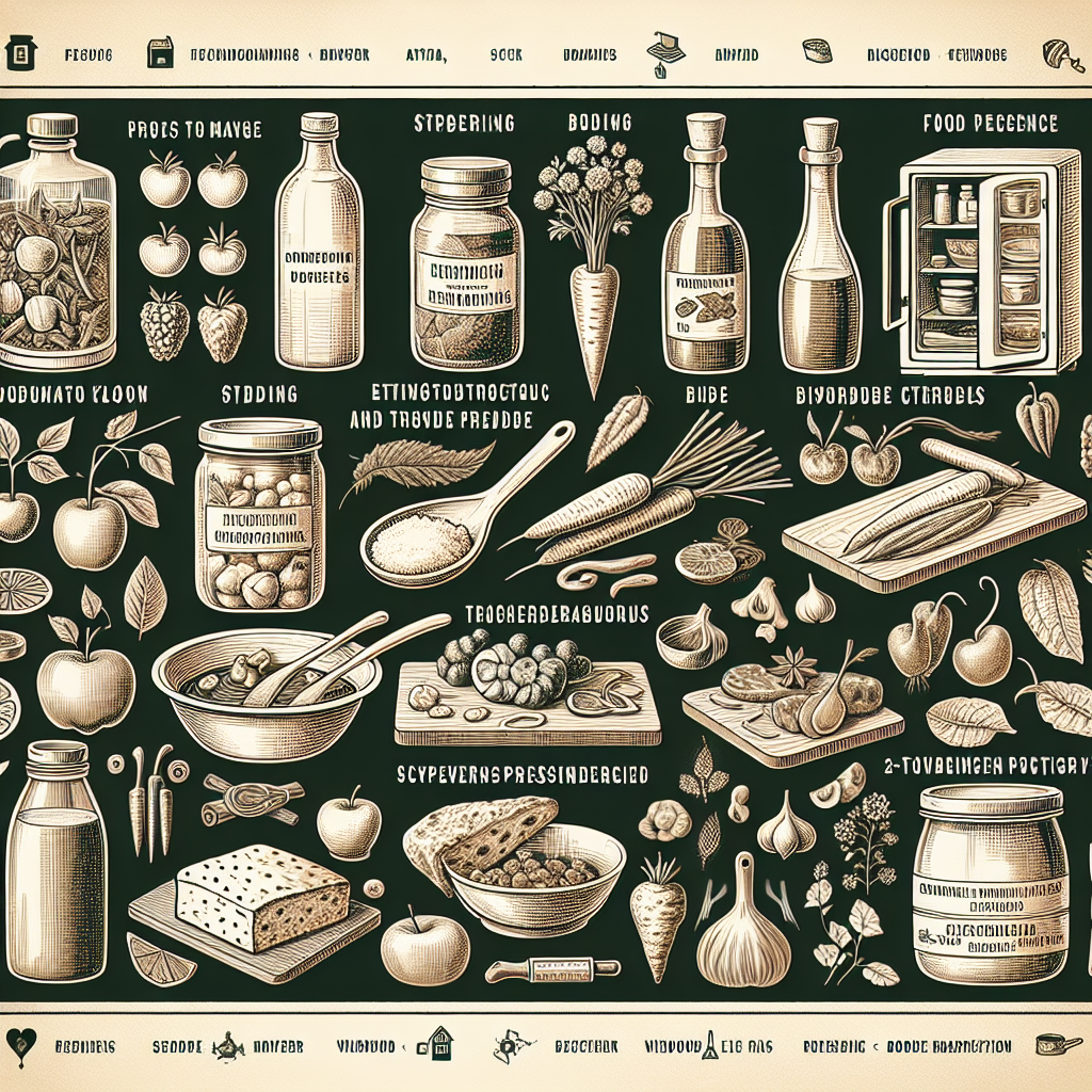 식재료 보관법, 냉장고 없이도 오래 두는 지혜