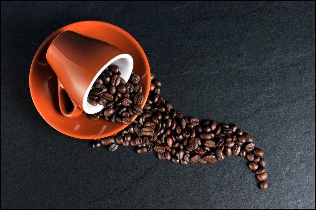 coffee spill on carpet close up