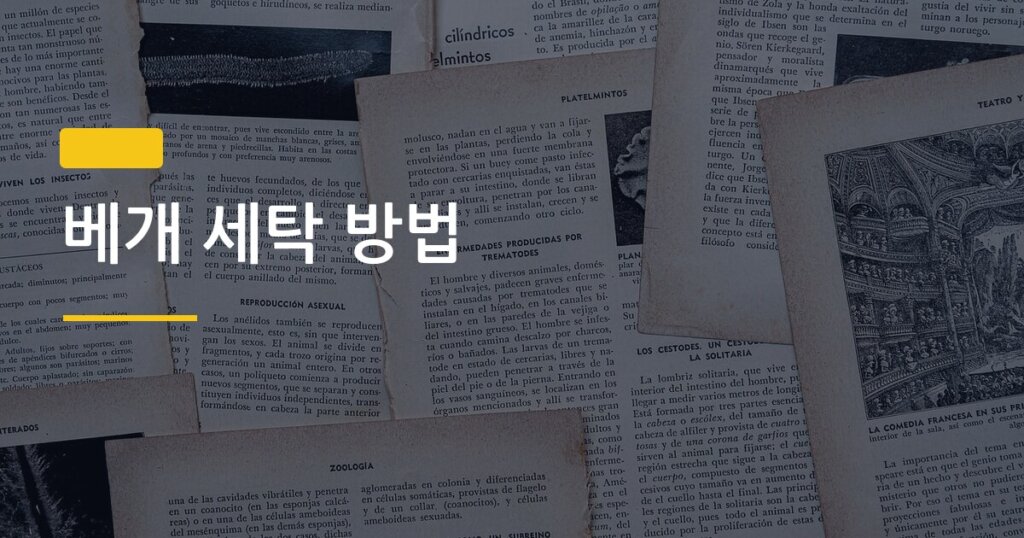 베개 세탁 방법, 냄새랑 황변 한 번에 잡는 진짜 순서