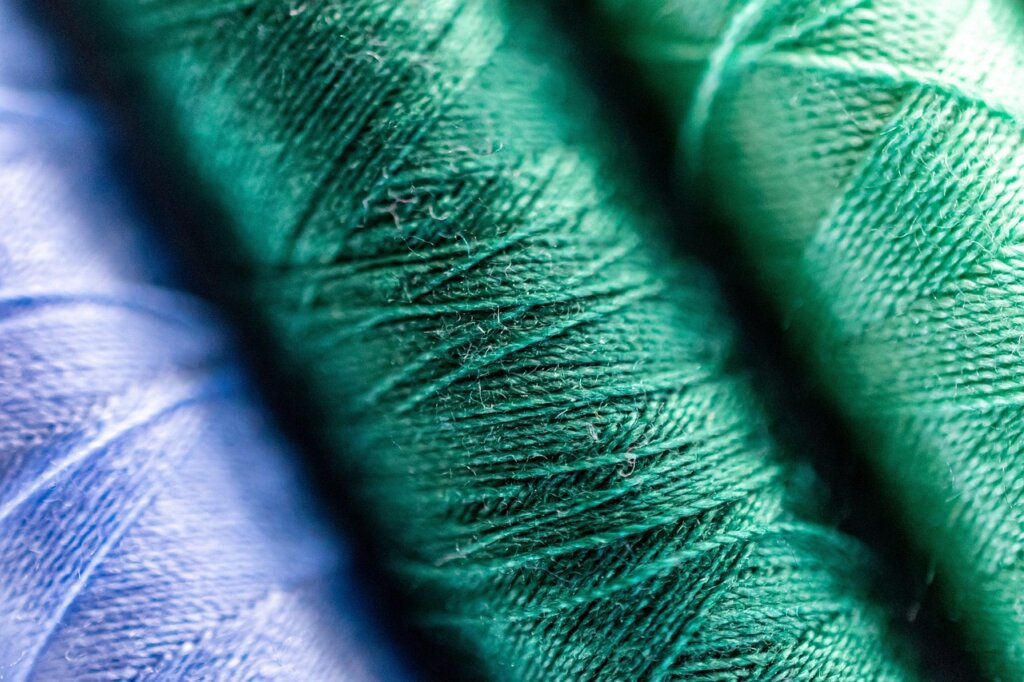 carpet material label tag close-up wool nylon polyester