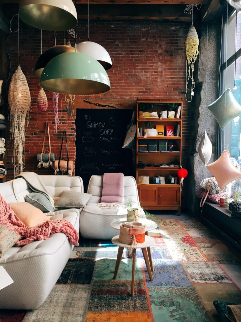 natural drying fabric sofa cushion near window